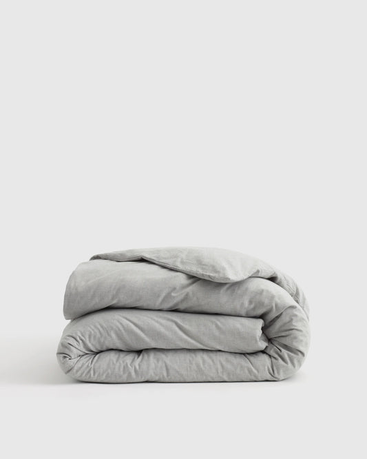 Mongolian Cashmere Cotton Duvet Cover - Twin / Grey