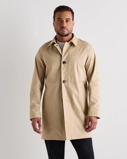 Comfort Stretch Trench Coat - S / Midnight Black