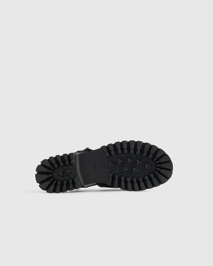 Italian Leather Lug Sole Fisherman Sandal - 5 / Cashew