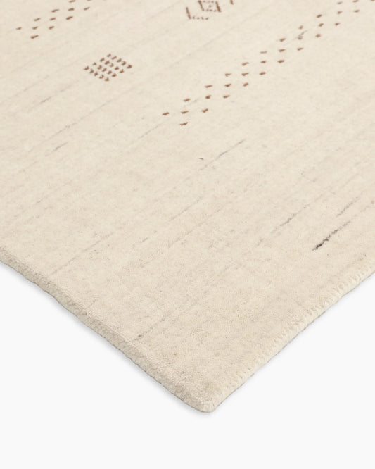 Dakota Hand-Loomed Wool Rug - 4' x 6' / Ivory