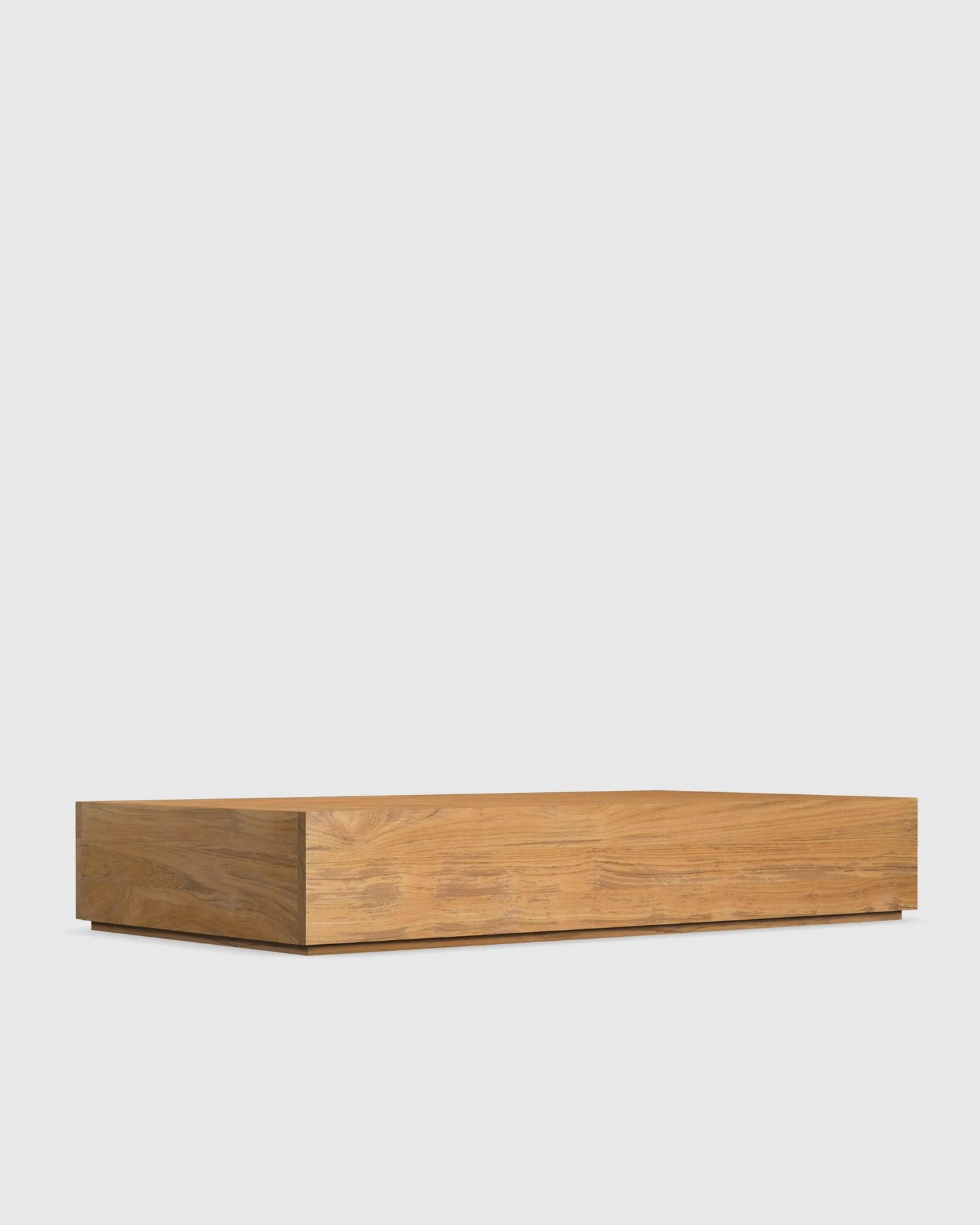 Solid Teak Outdoor Coffee Table - One Size / Natural Teak