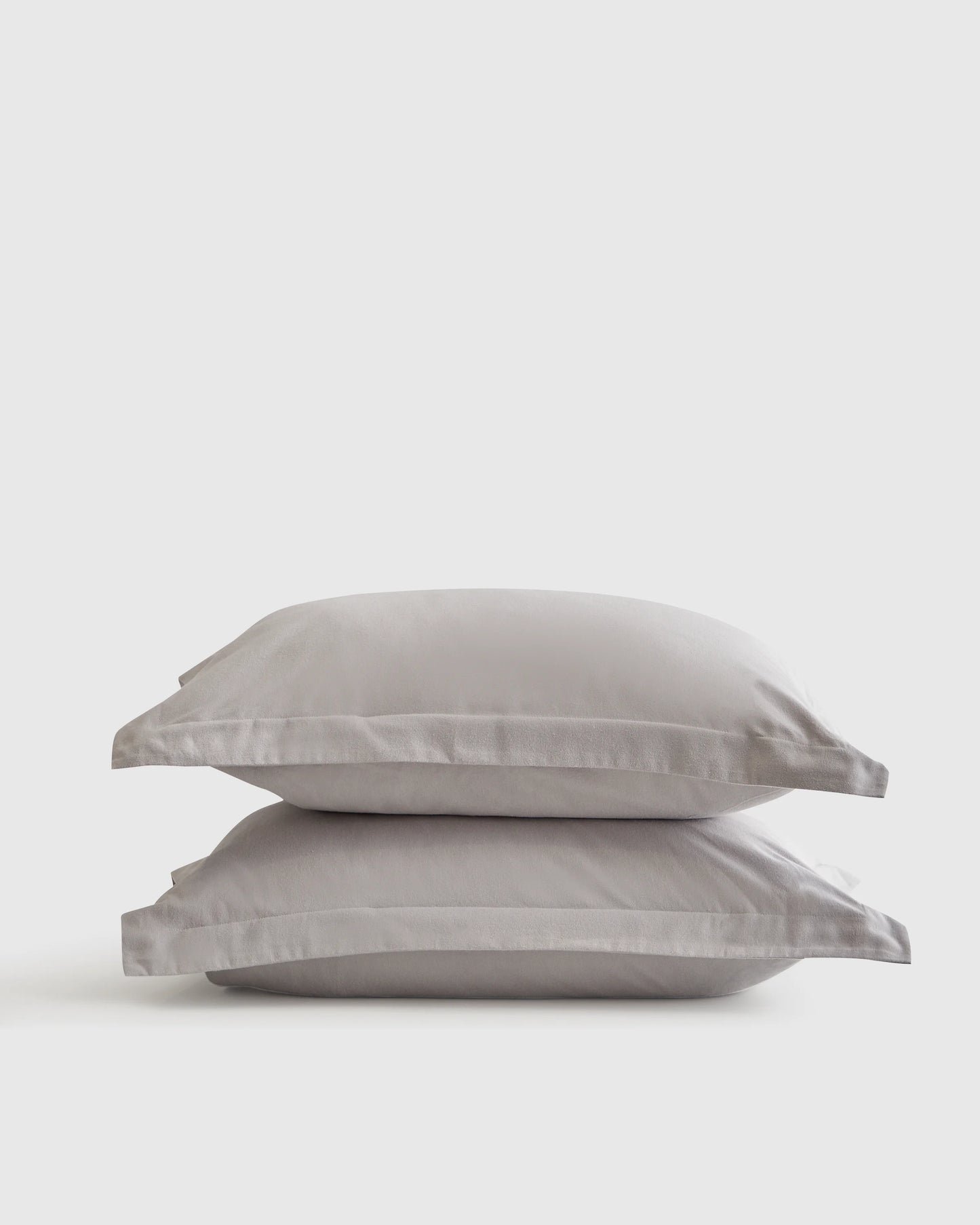 Luxury Organic Flannel Sham Set - Standard / Grey