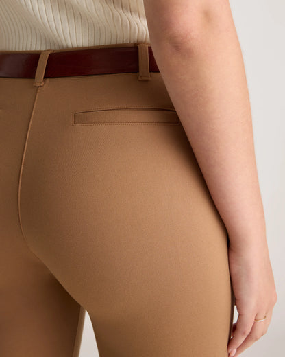 Ultra-Stretch Ponte Straight Leg Pants - XS / Morel Grey
