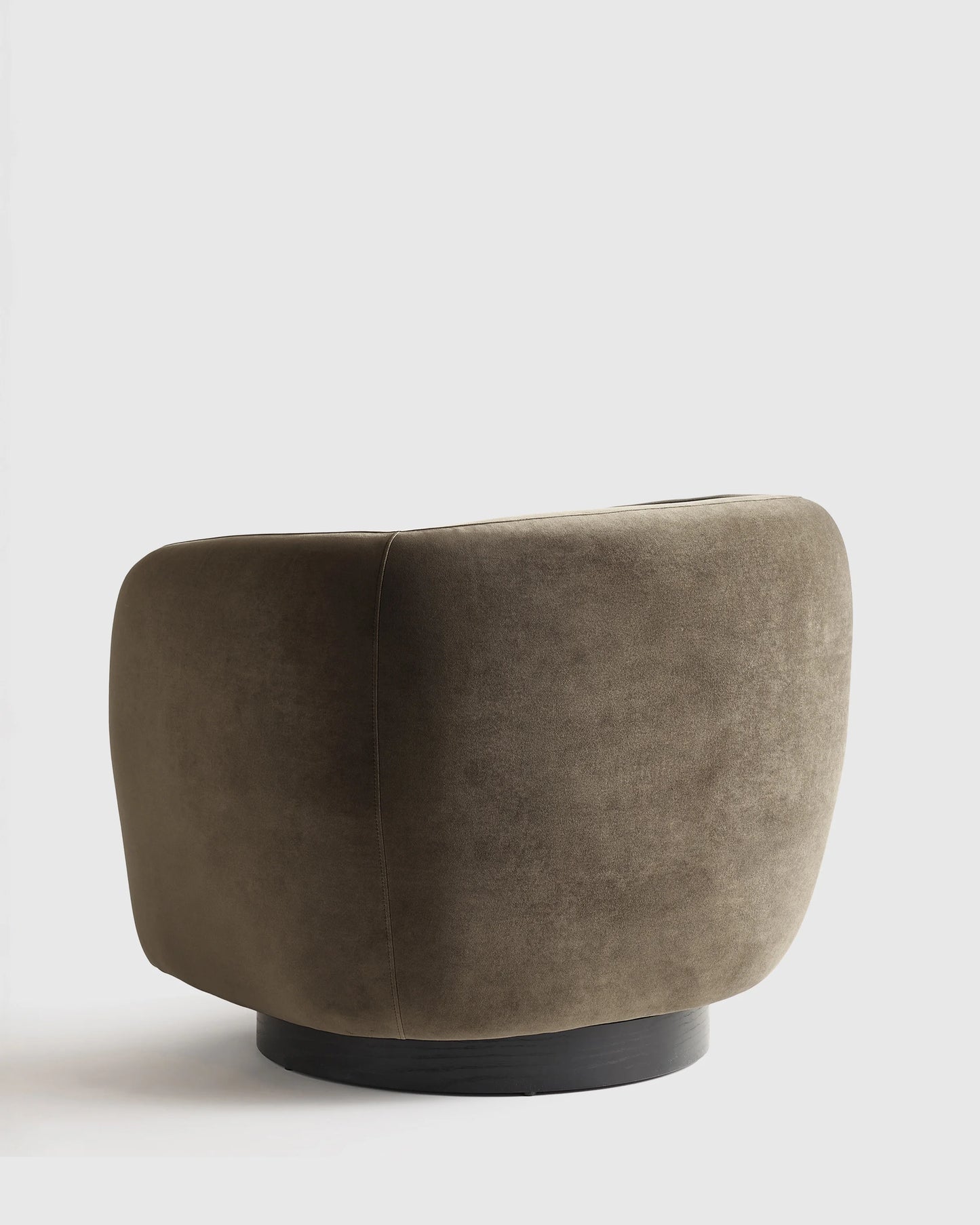 Performance Velvet Swivel Chair - One Size / Performance Velvet Taupe