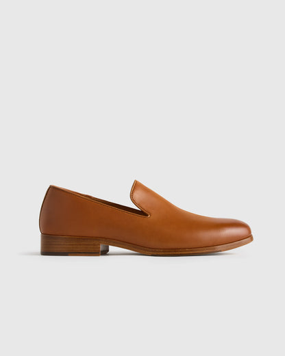 Crafted Leather Slip-On Loafer - 7 / Caramel