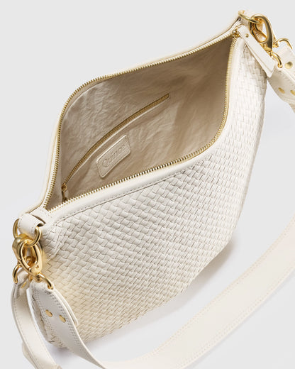 Sloane Handwoven Shoulder Bag - One Size / Cognac