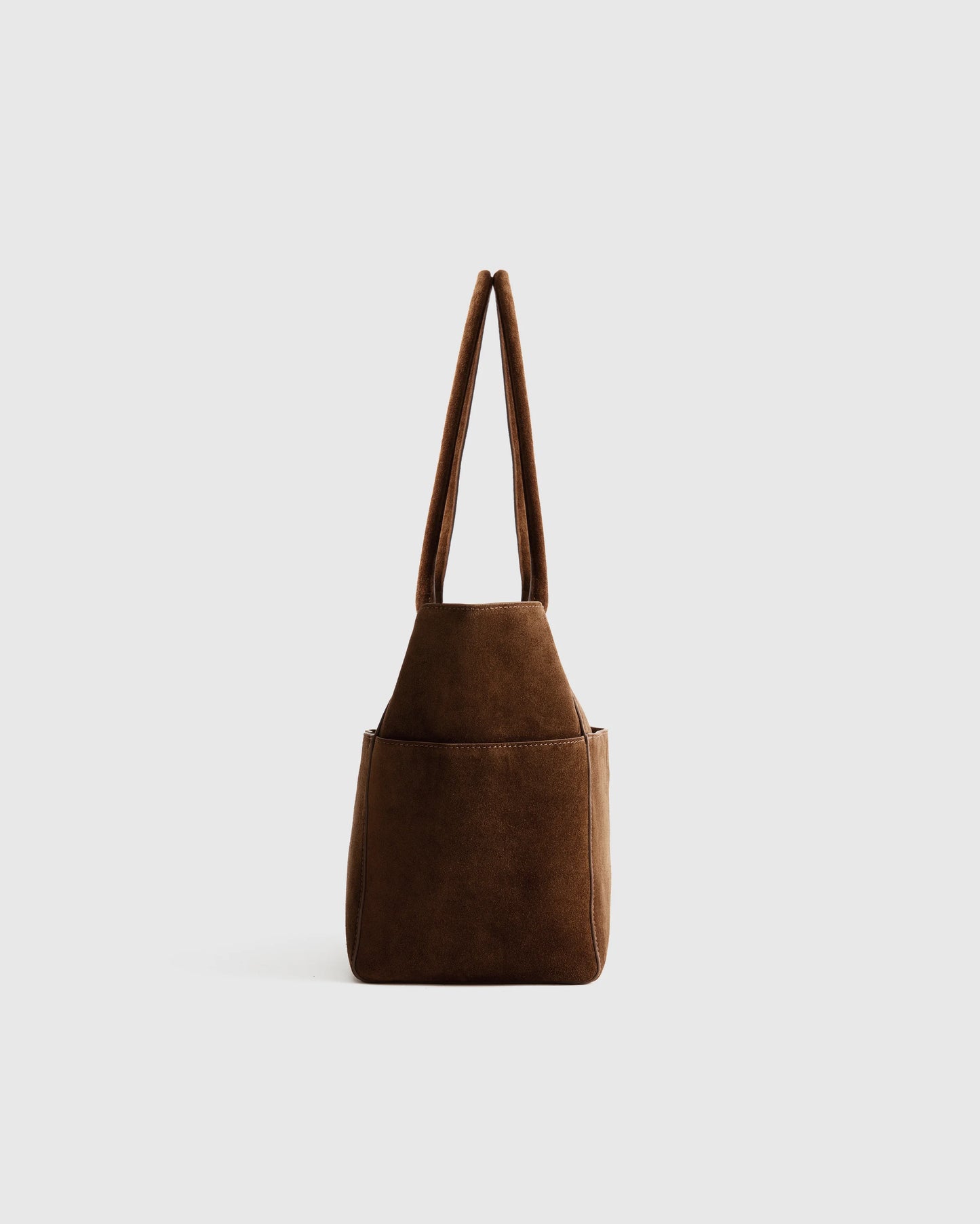 Hudson Suede Tote - One Size / Chocolate Brown