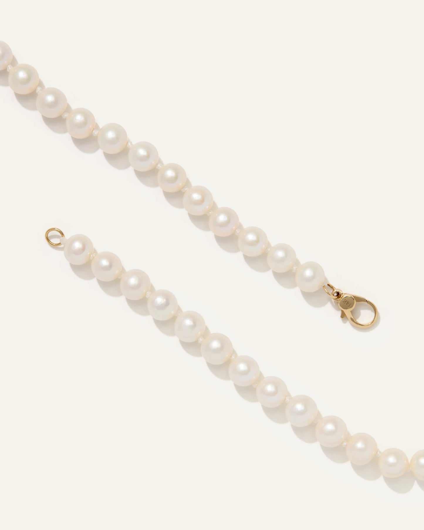 14K Gold Freshwater Cultured Pearl Strand Necklace - One Size / Yellow Gold