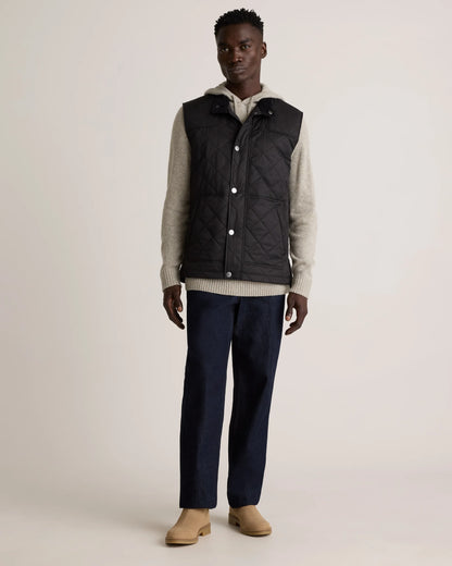 Featherless Quilted Vest - S / Black
