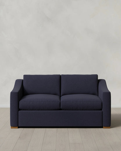 Hollis Slope Arm Sofa in Performance Basketweave - 72" / Flax