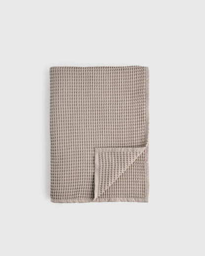 Organic Waffle Throw - 50x70 / Dried Sage
