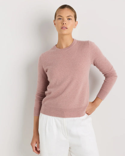 Mongolian Cashmere Crewneck Sweater - XS / Ivory