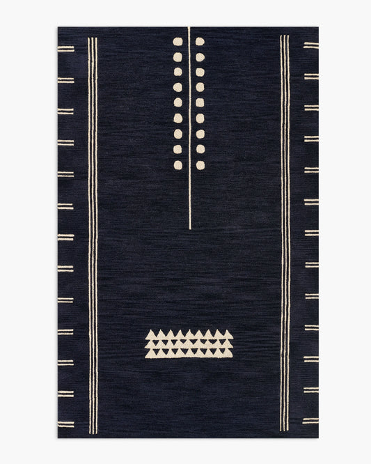 Kingsley Hand-Tufted Wool Rug - 2' x 3' / Navy