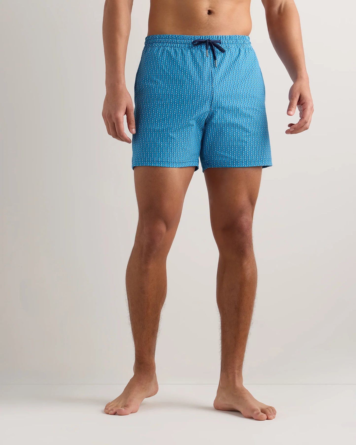 Italian Swim Trunks - 5.5" - XS / Navy Diamond Geo