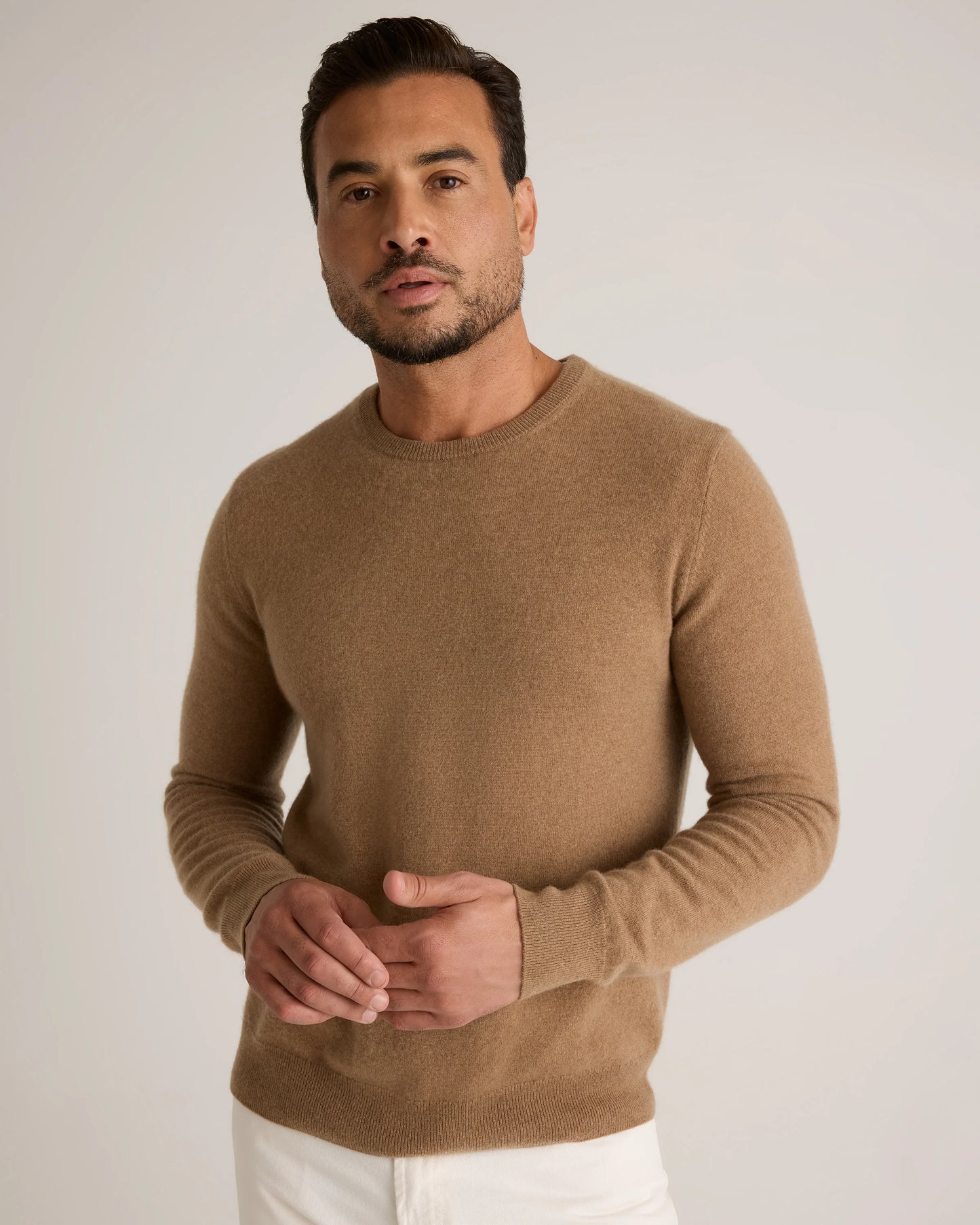 Mongolian Cashmere Crewneck Sweater - XS / Black