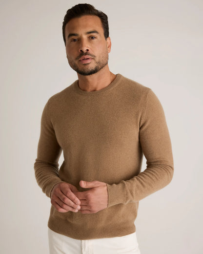 Mongolian Cashmere Crewneck Sweater - XS / Black