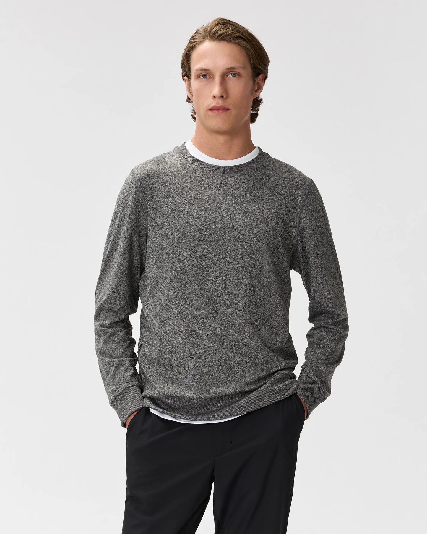 Flowknit Performance Crew Sweatshirt - S / Solid Chalk