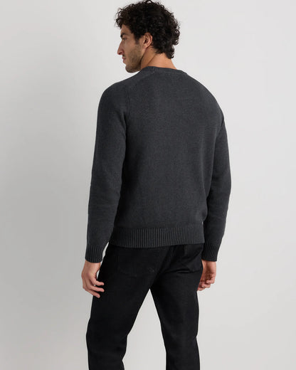 100% Organic Cotton Crewneck Sweater - S / Speckled Beige