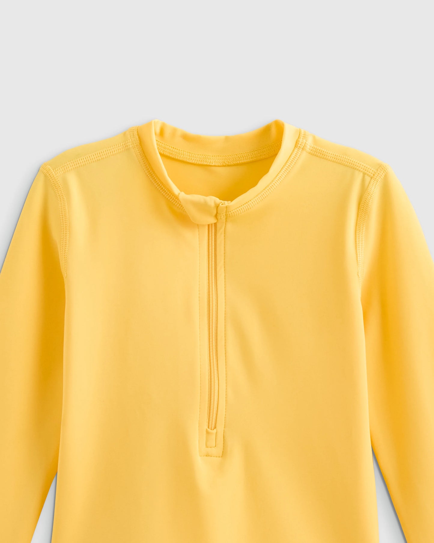 Long Sleeve Zip-Up Rash Guard - 0-3M / Yellow