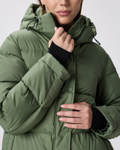 Responsible Down Long Puffer Jacket - XS / Black