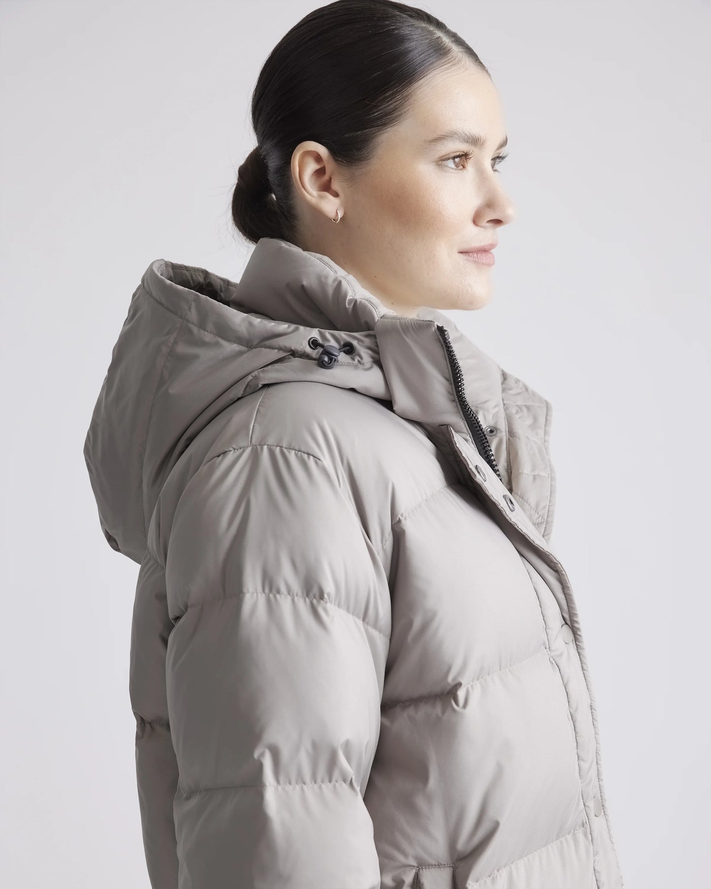 Responsible Down Long Puffer Jacket - XS / Black