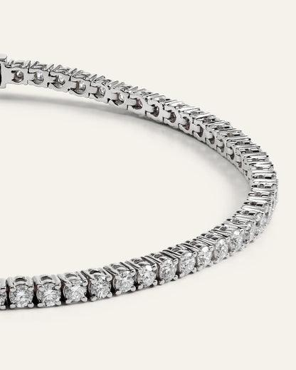 14K Gold Lab Grown Diamond Tennis Bracelet - 3ctw - 6.5" / Yellow Gold