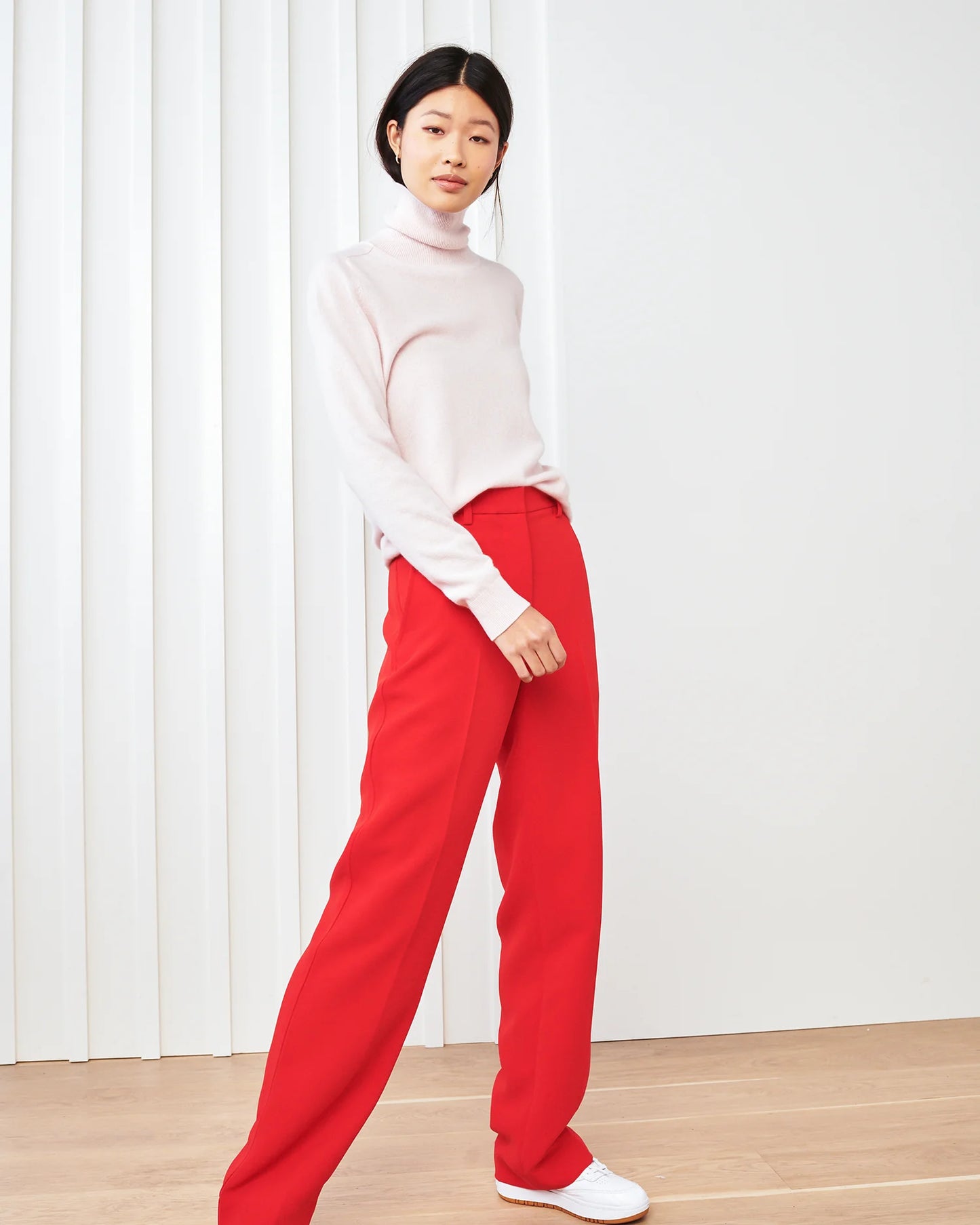 Mongolian Cashmere Turtleneck Sweater - XS / Heather Grey