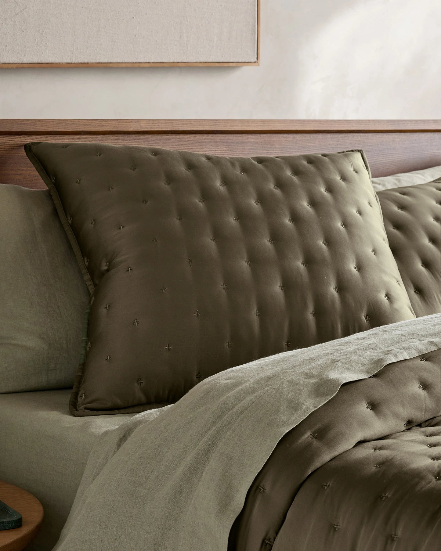 Bamboo Dream Quilted Euro Sham - Euro / Sage