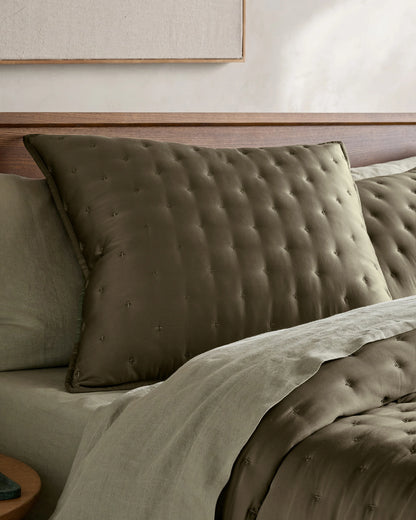 Bamboo Dream Quilted Euro Sham - Euro / Sage