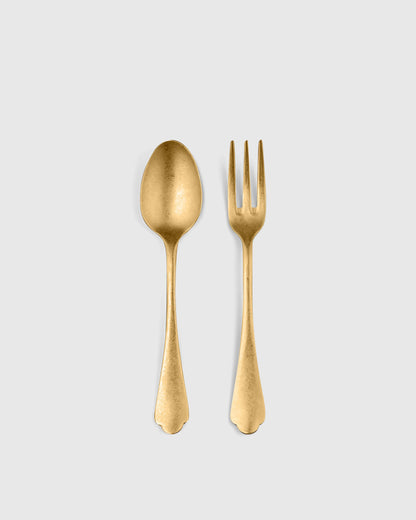 Dolce Vita 2-Pc Serving Utensil Set by Mepra - One Size / Polished Stainless Steel