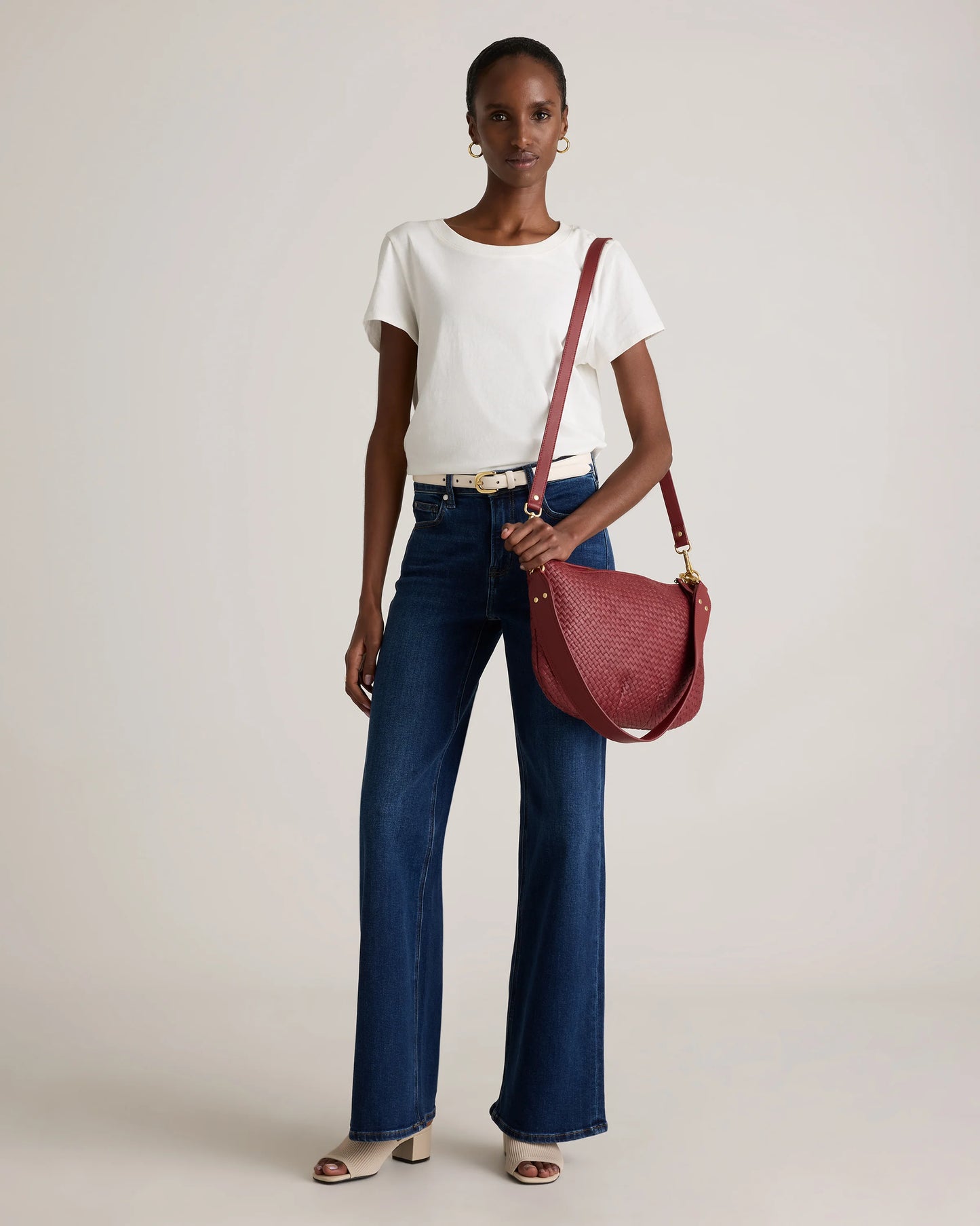 Sloane Handwoven Shoulder Bag - One Size / Cognac