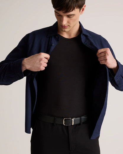 Soft Stretch Crewneck Undershirt (3-Pack) - S / Bold Black