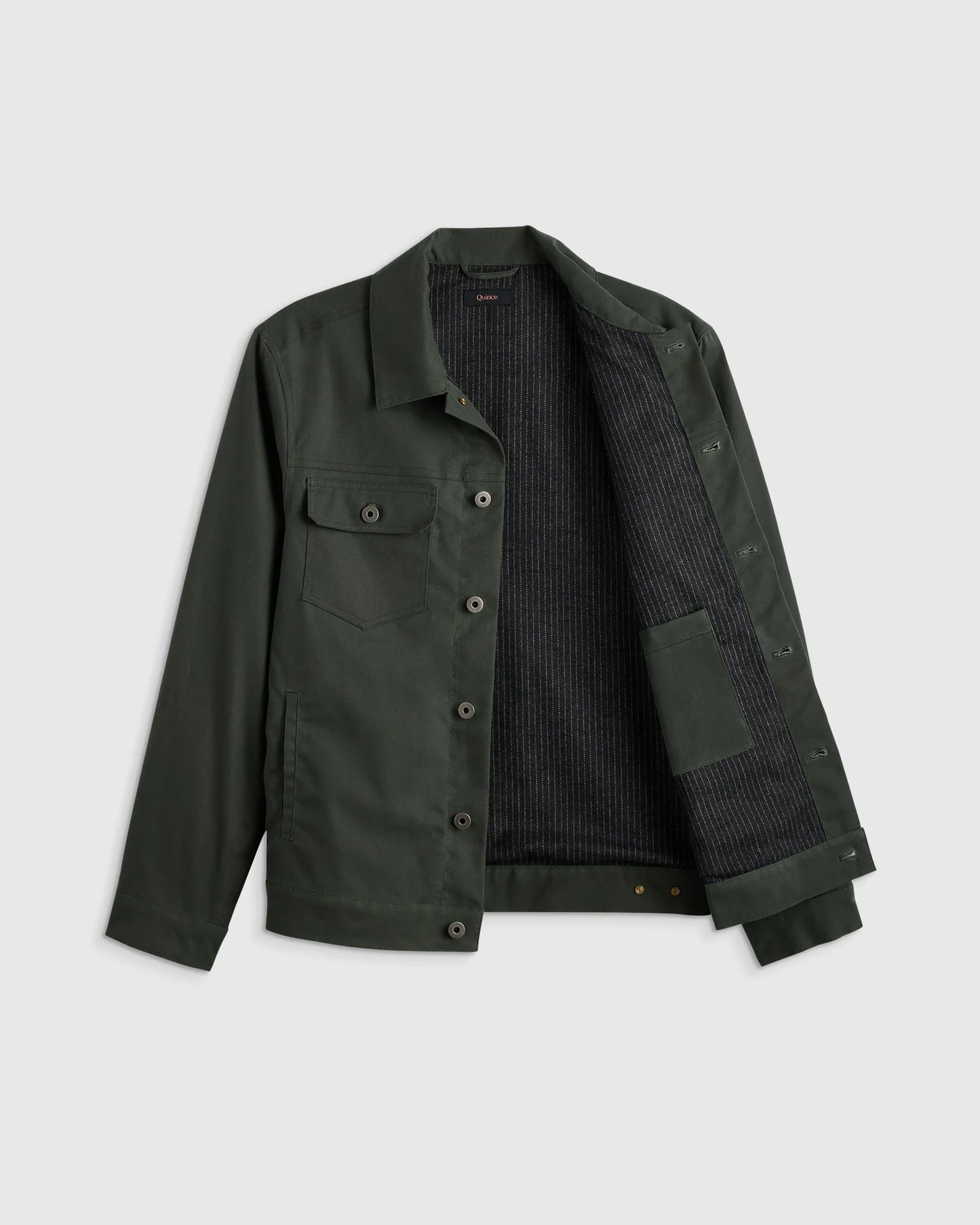Organic Waxed Canvas Trucker Jacket - S / Black