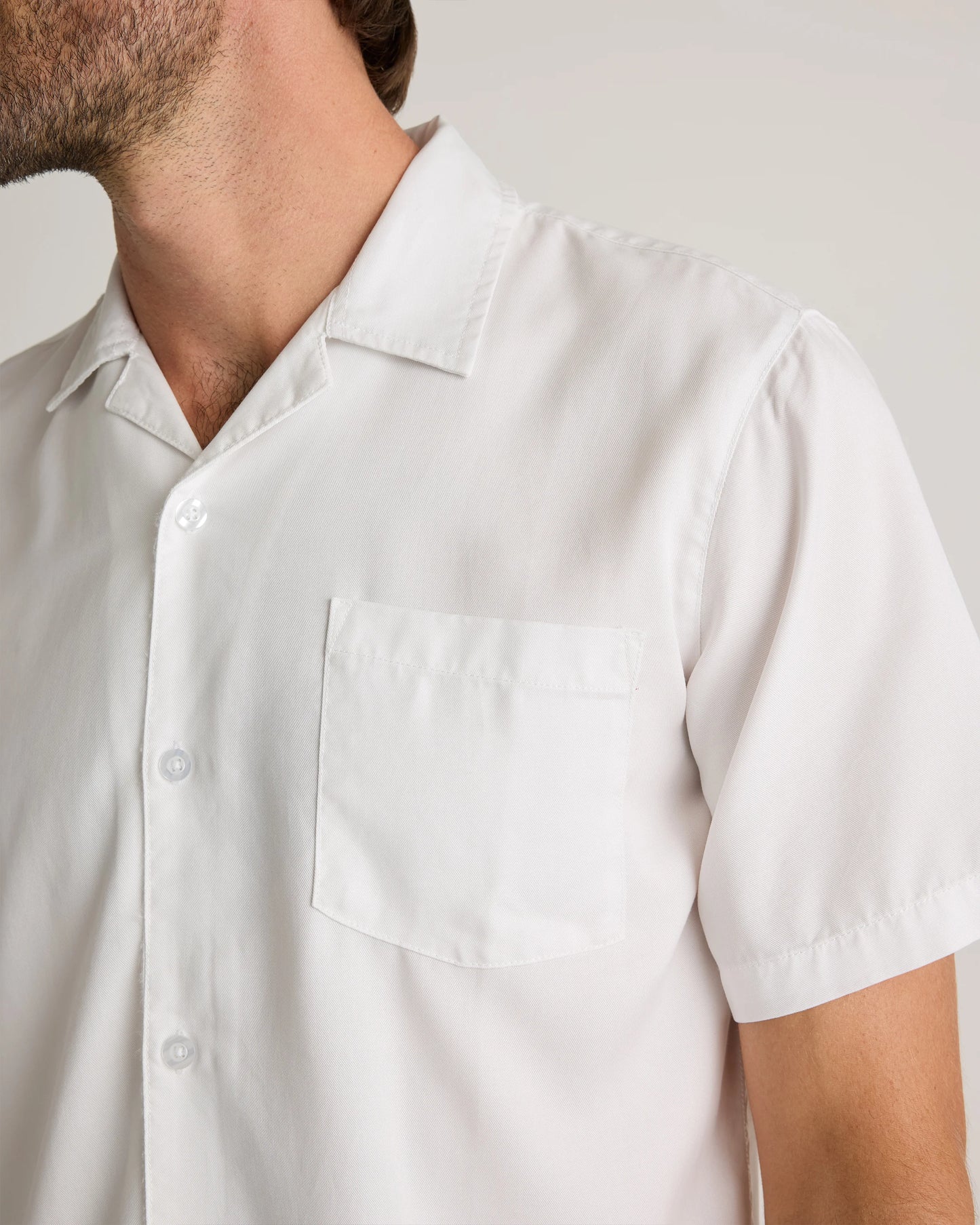 Vintage Wash Tencel Camp Shirt - S / Olive