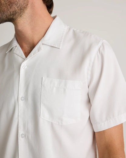 Vintage Wash Tencel Camp Shirt - S / Olive