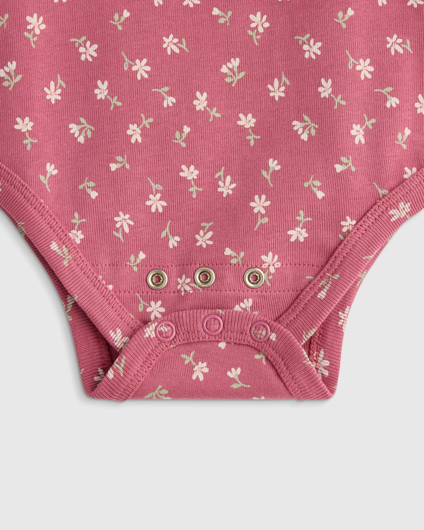 100% Organic Cotton Long Sleeve Bodysuit - 0-3M / Safari
