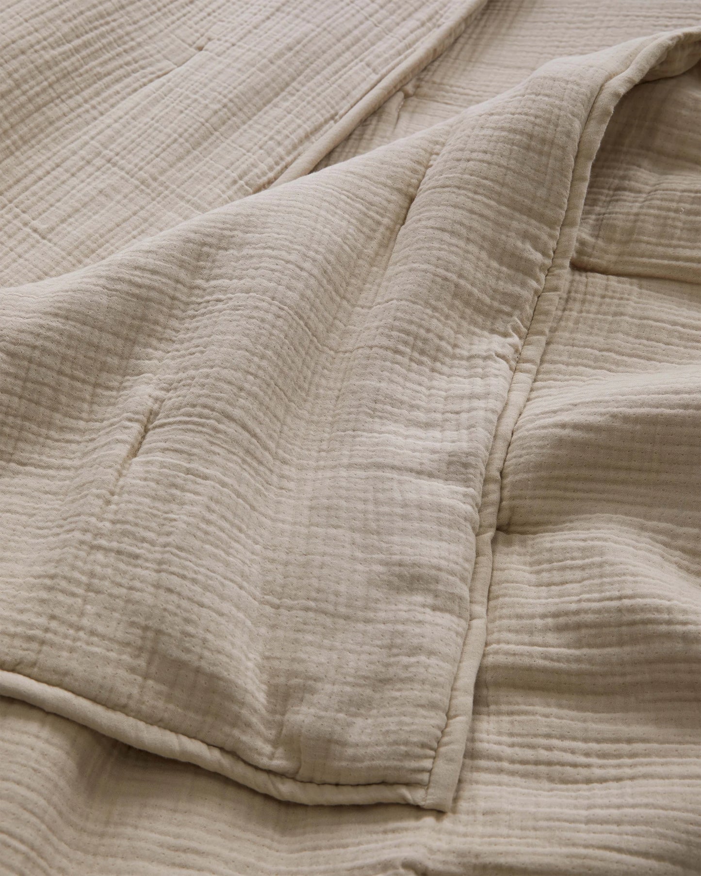Organic Cotton Gauze Dream Quilt - Twin / Dried Sage