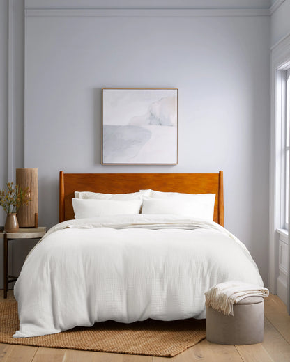 Organic Cotton Gauze Duvet Cover - Twin / Dried Sage