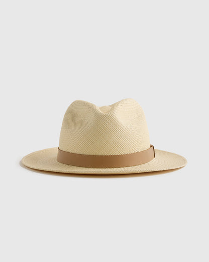 Toquilla Straw Panama Hat - S / Black