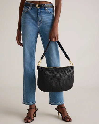 Sloane Handwoven Shoulder Bag - One Size / Cognac