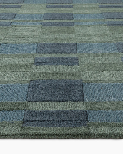 Maddox Wool Rug - 5' x 8' / Green
