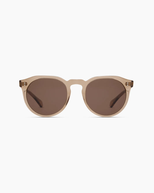 Tahiti Polarized Acetate Sunglasses - One Size / Clear Taupe with Brown lens