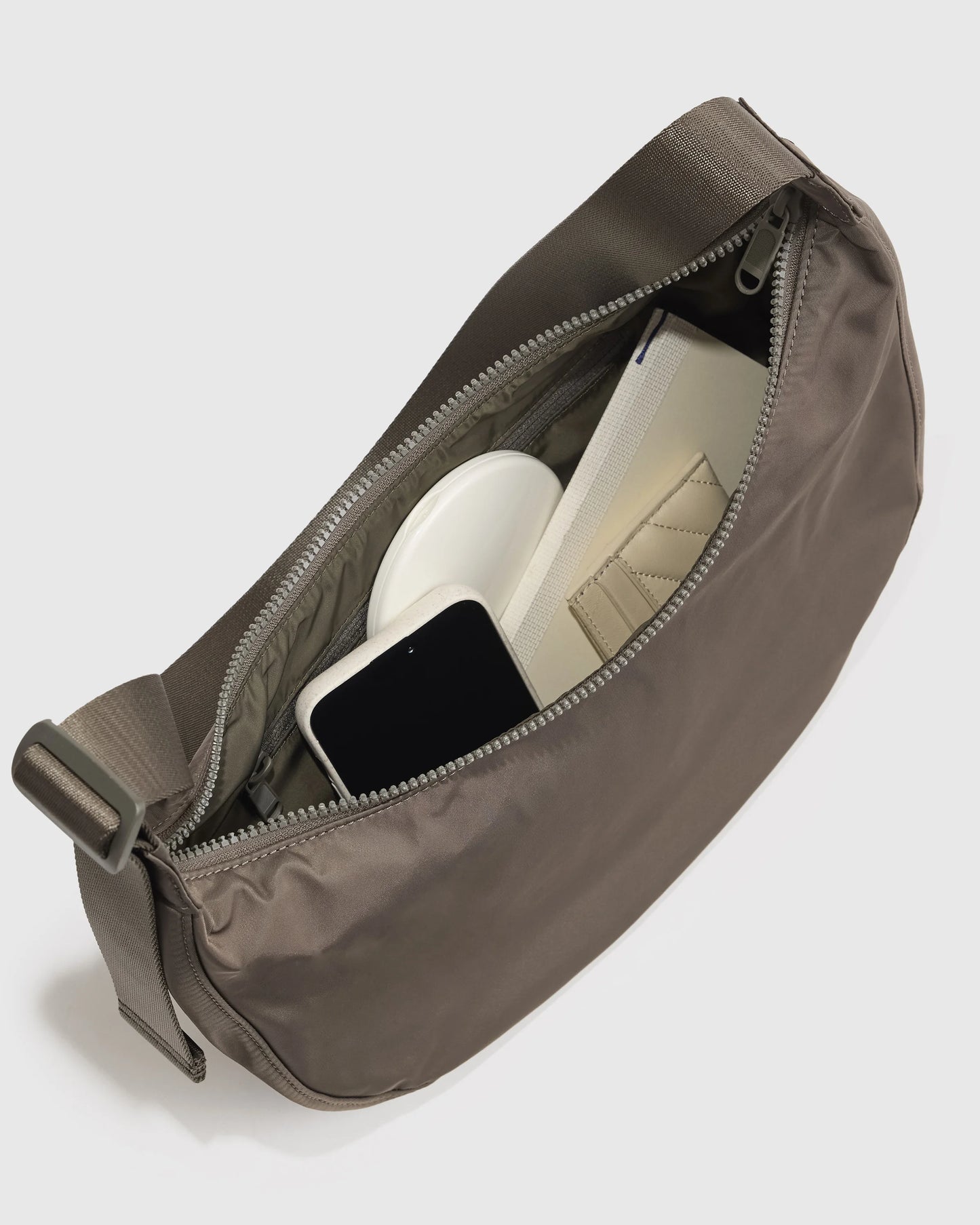 Revive Nylon Crescent Shoulder Bag - One Size / Olive