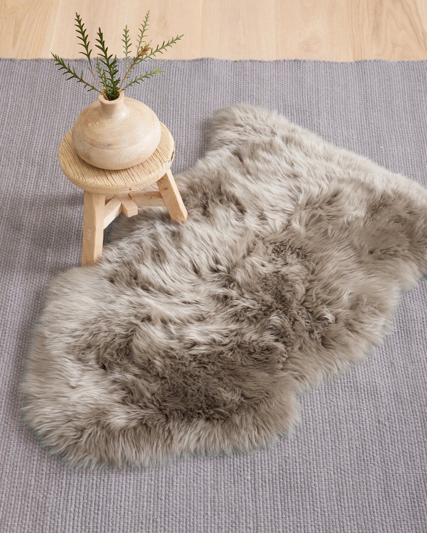 Australian Single Sheepskin Rug - 2' x 3' / Ivory