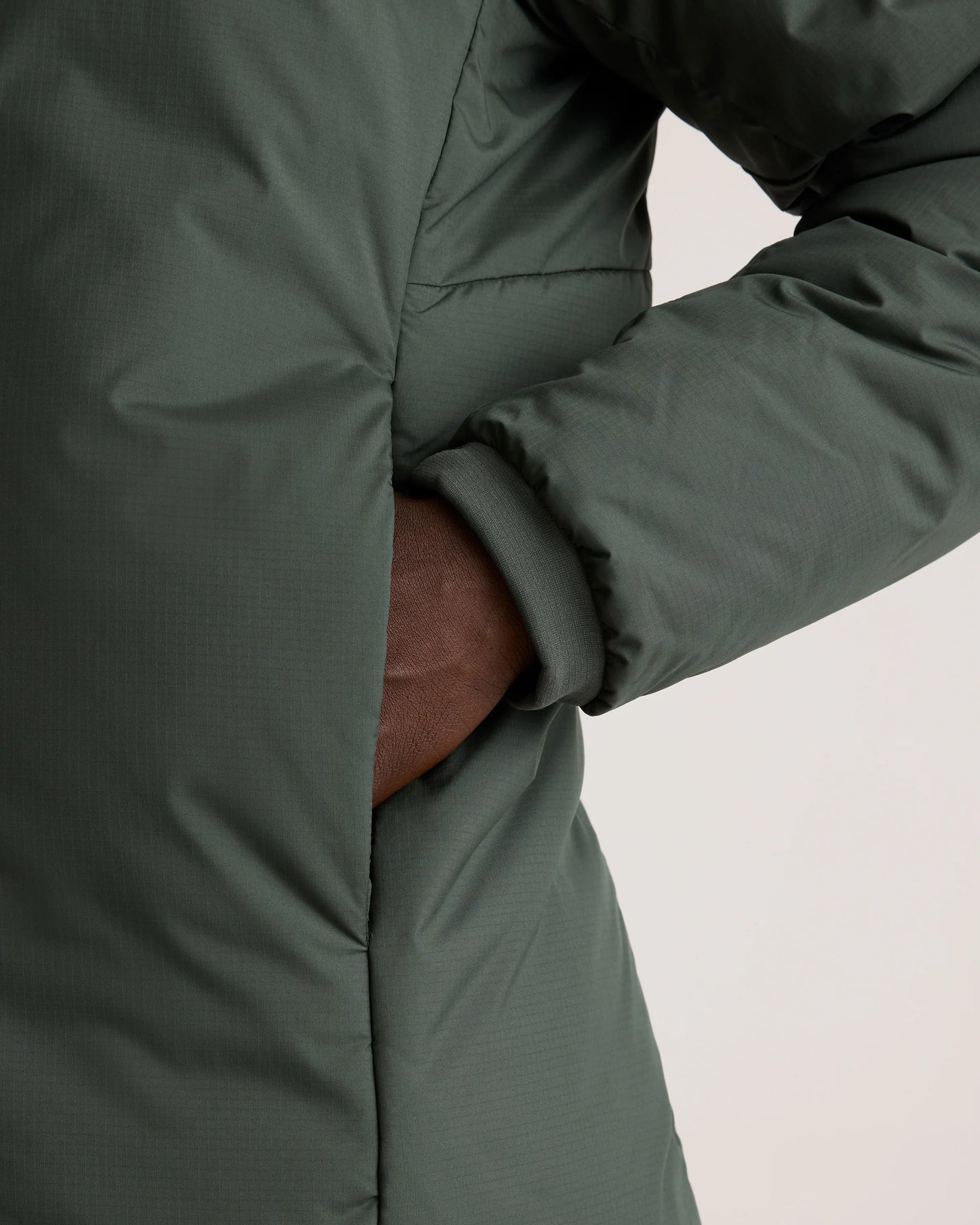 Hybrid Insulated Heavyweight Hooded Jacket - S / Verdant Pine