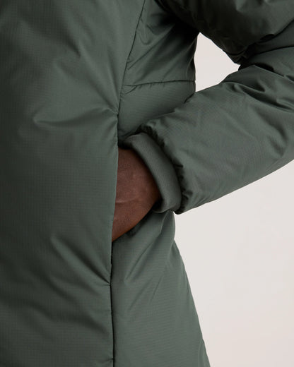 Hybrid Insulated Heavyweight Hooded Jacket - S / Verdant Pine