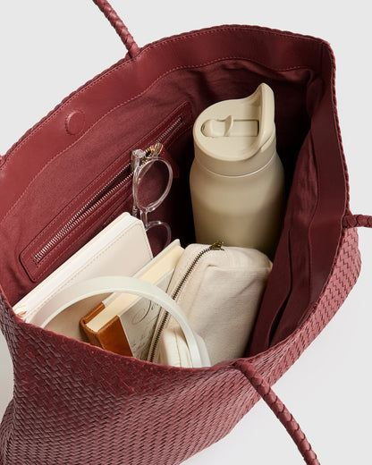 Siena Handwoven Tote - One Size / Taupe