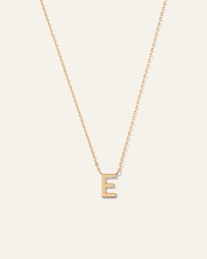 14K Gold Letter Necklace - One Size / Yellow Gold