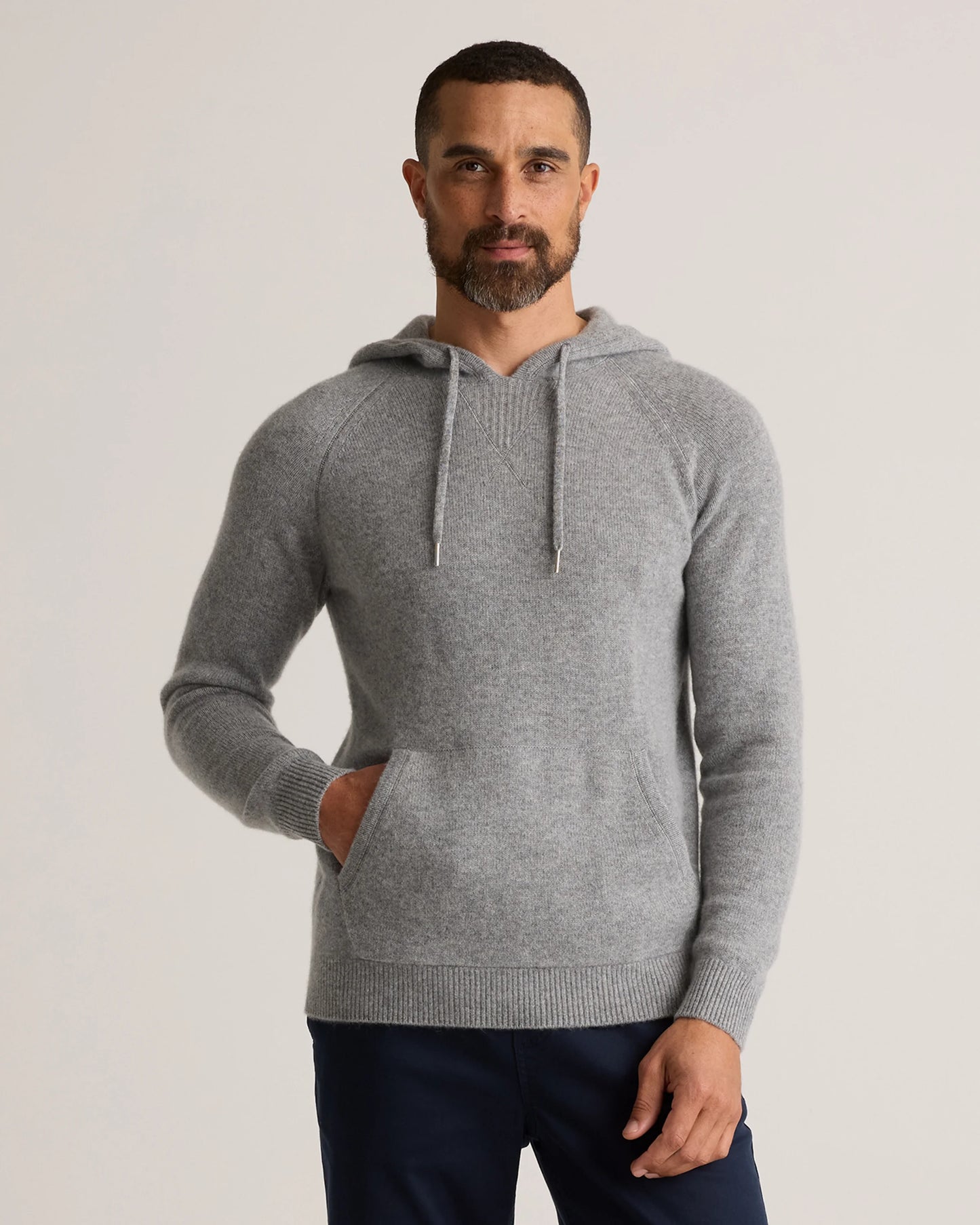 Mongolian Cashmere Pullover Hoodie - XS / Sea Spray Green