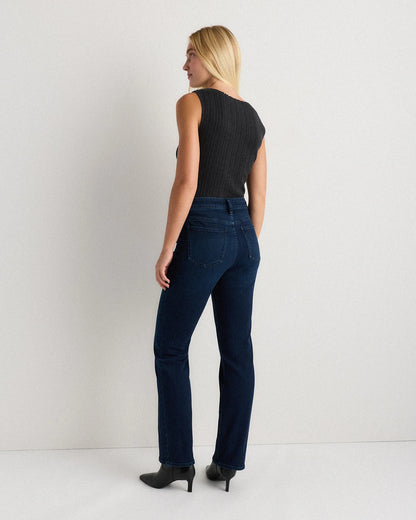 Bella Stretch Straight Jeans - 24 / Twilight Blue Fray